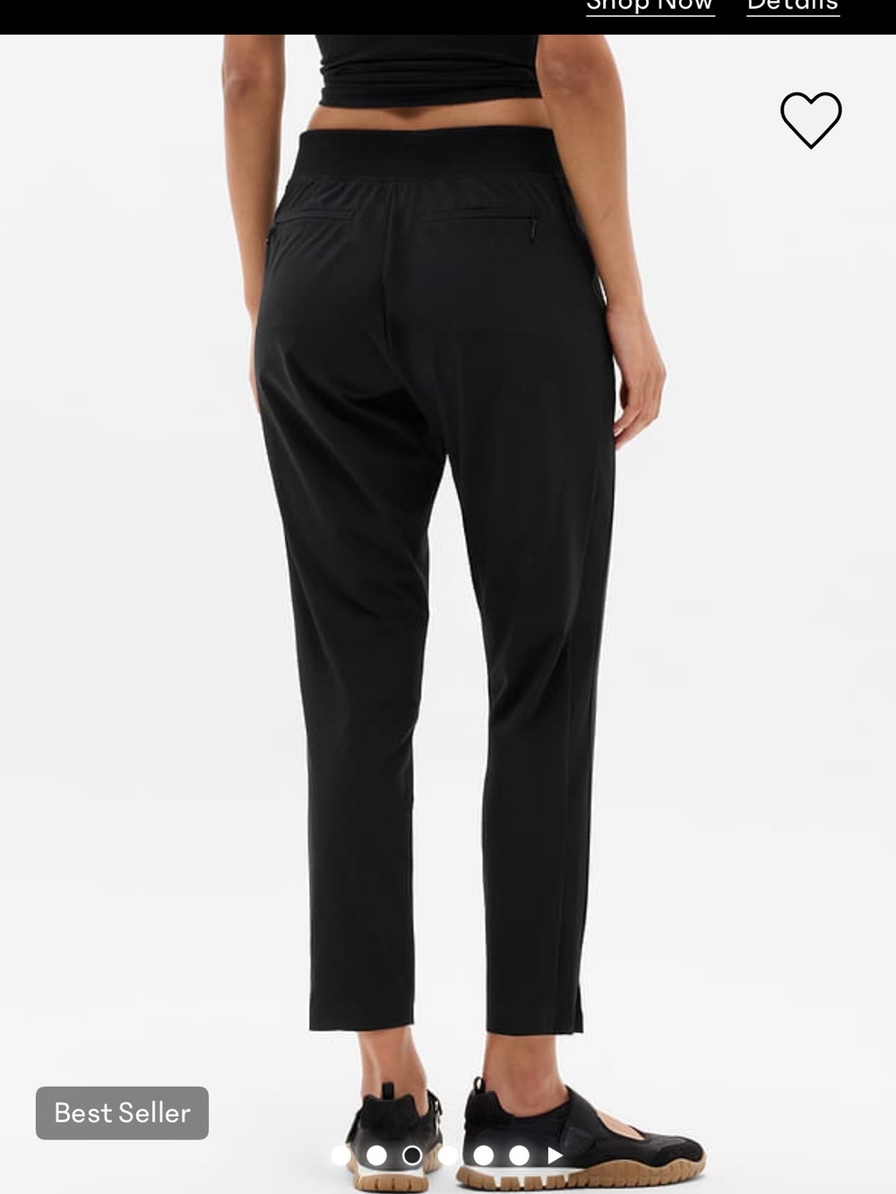 2 pair bundle- Athleta Brooklyn Mid Rise Ankle Pant. Size 2 - Picture 4 of 5